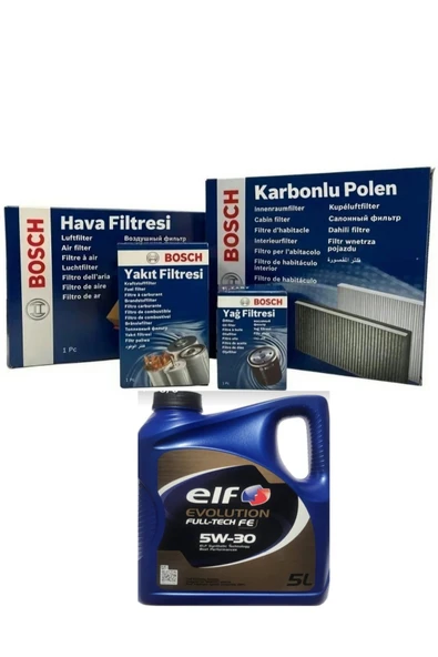 ELF 5W30 5LT YAĞ+Audi A3 2.0 Benzin Kw188 Manuel Fıltre Seti 2003-2008 -P9243-CUK2939-S0178+ ürün görseli 1