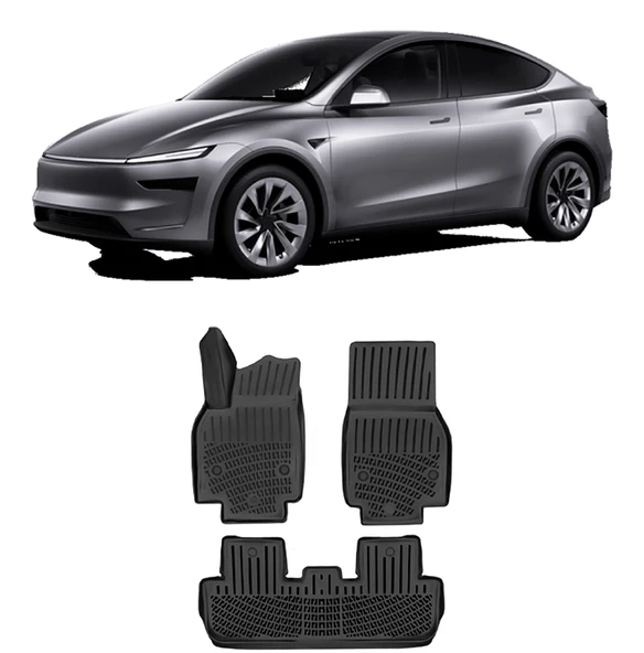 Tesla Model Y JUNIPER 2025 Sonrası BTM 3D Havuzlu Paspas ürün görseli 1