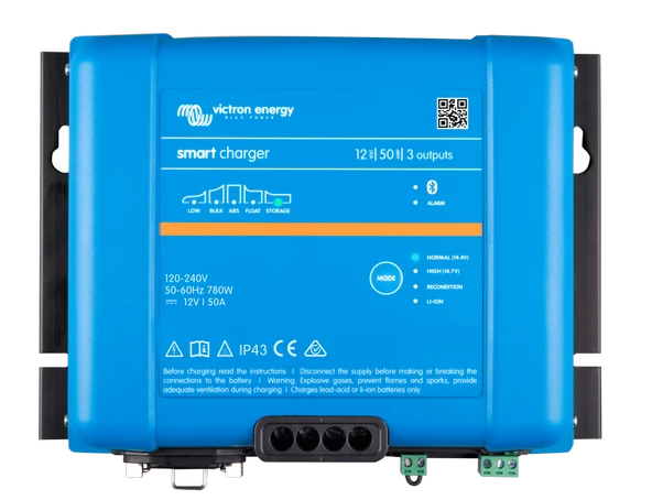 Victron Akü Şarj Cihazı Smart IP43 12V 50A Battery Charger (3 çıkış) (PSC125053095) ürün görseli 1