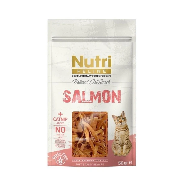 Nutri Feline Somon Ve Kedi Otlu Kedi Ödül Maması 50gr ürün görseli 1