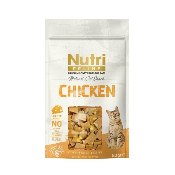 Nutri Feline Tavuk ve Peynirli Kedi Ödül Maması 50 Gr ürün görseli 1