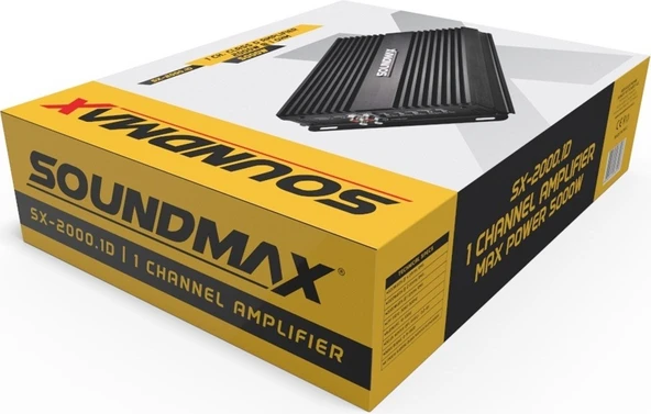 Soundmax SX-2000.1D 1 Kanal Amfi - Resim 2