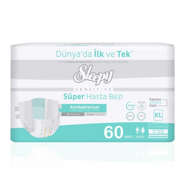 Sleepy Belbantlı Hasta Bezi XL-Extra Large Beden 60 Adet ürün görseli 1