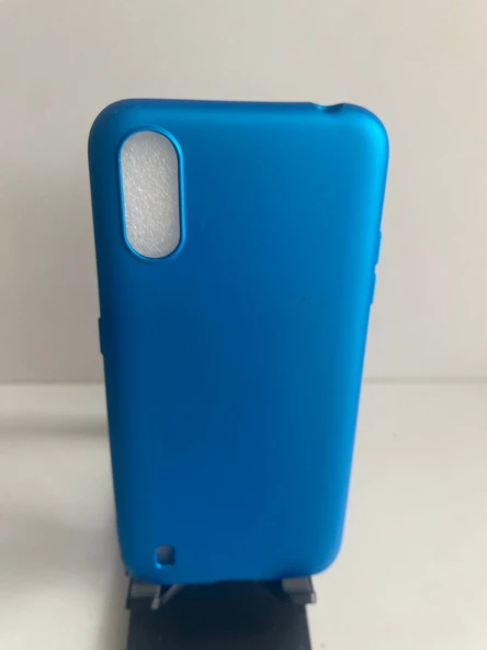 SAMSUNG A01 MAVİ SLİKON KILIF ürün görseli 1