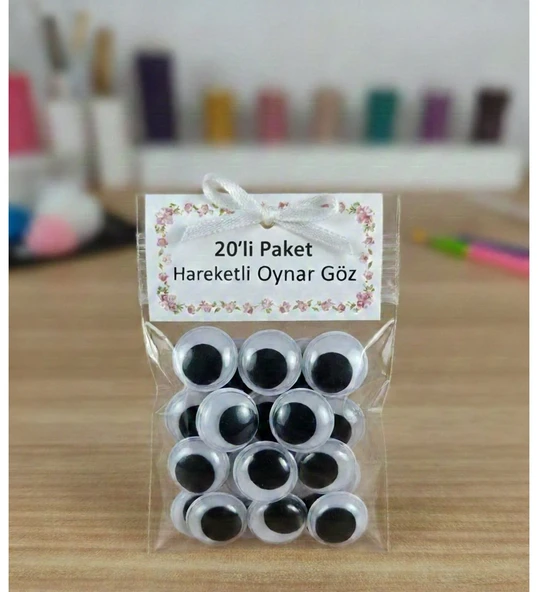 1.5 cm Oynar Göz – Hobi, Amigurumi ve El Yapımı Ürünler İçin 25'li Paket ürün görseli 1