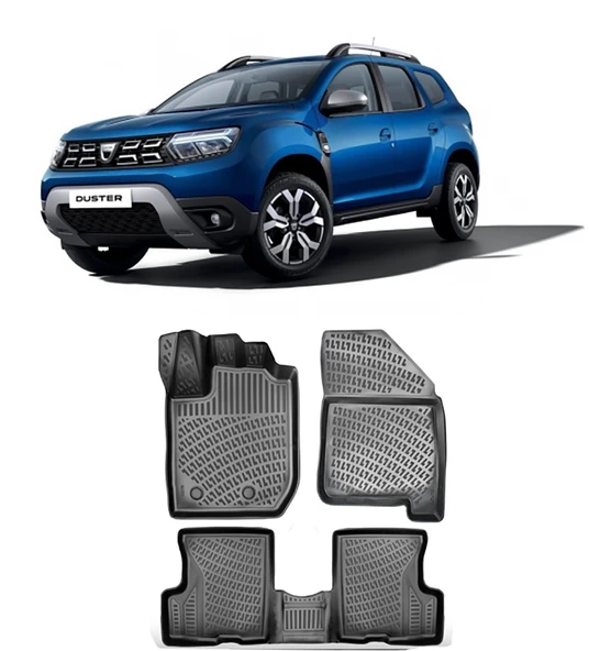 Dacia Duster 4×4 2018-2022 BTM 3D Havuzlu Paspas ürün görseli 1