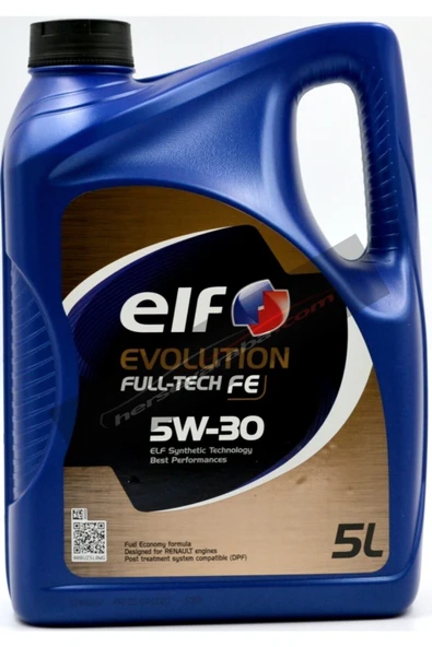 ELF Full-tech Fe 5w-30 5 Litre.partiküllü Motor Yağı2025 Tarih ürün görseli 1