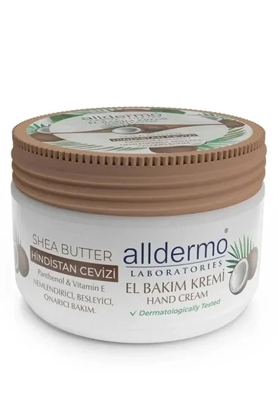 ALLDERMO EL KREMİ SHEA BUTTER HİNDİSTAN CEVİZİ 250 ML ürün görseli 1