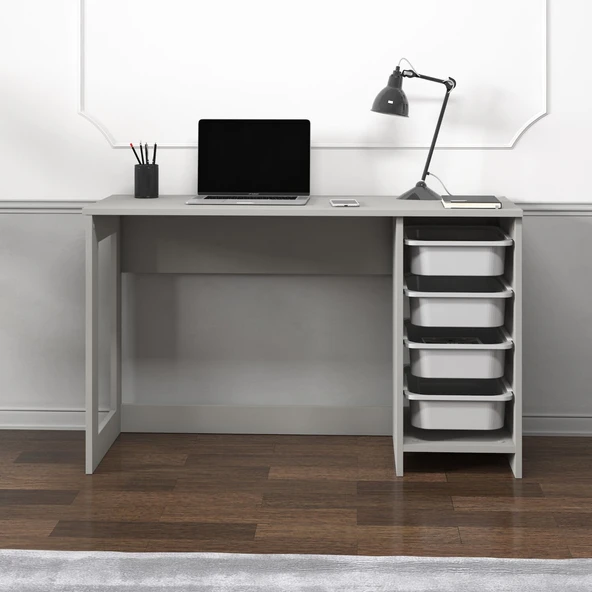 Hero Modern Çalışma Masası - 120 cm  Gri ürün görseli 1