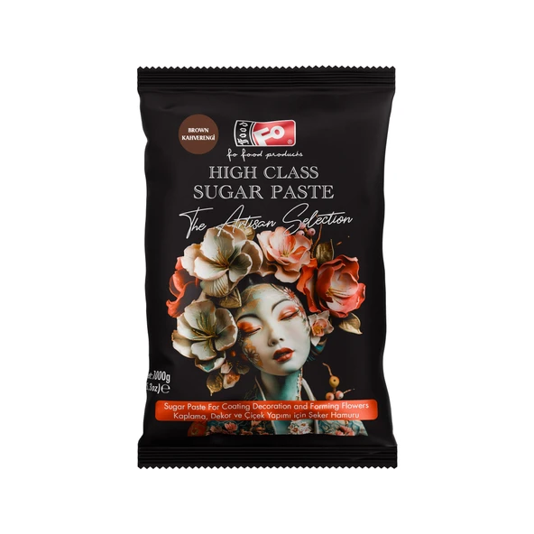 Kahverengi High Class Kaplama, Dekor ve Çiçek Yapımı için Şeker Hamuru 1 kg ürün görseli 1
