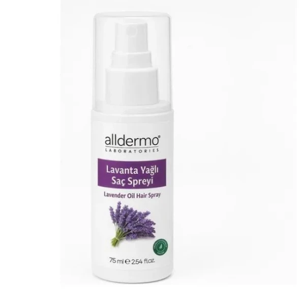 ALLDERMO LAVANTA YAĞLI BİT KOVUCU SAÇ SPREYİ 75 ML ürün görseli 1
