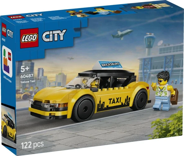 LEGO City 60487 Yellow Taxi ürün görseli 1