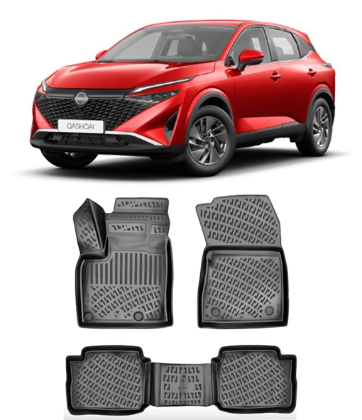 Nissan QASHQAI E-POWER 2022 Sonrası BTM 3D Havuzlu Paspas ürün görseli 1