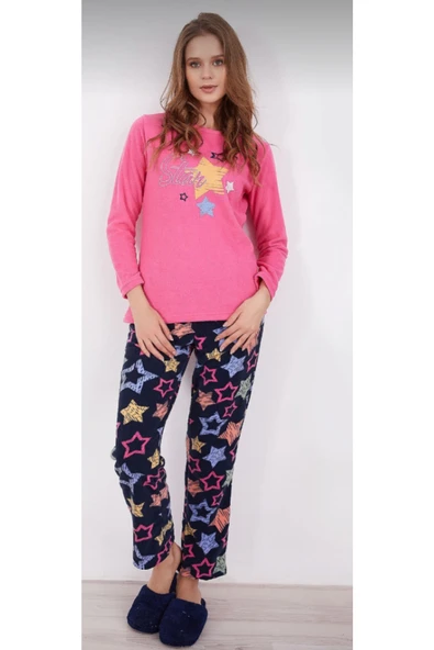 Silk & Blue Kadın Polar Pijama Takımı ürün görseli 1