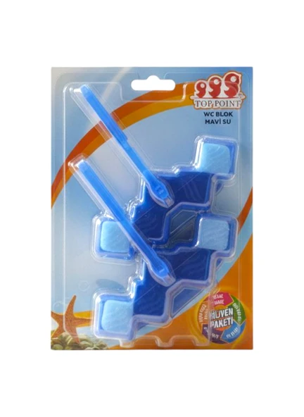 TOP POİNT WC BLOK MAVİ SU 2*50 GR ürün görseli 1