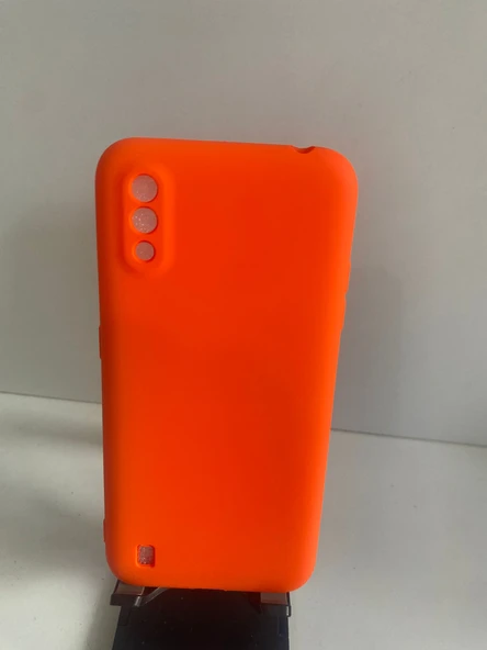SAMSUNG A01 TURUNCU SLİKON KILIF ürün görseli 1