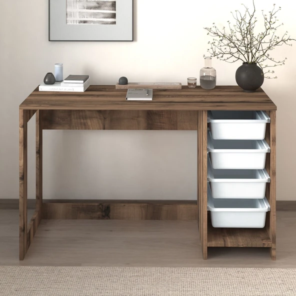 Hero Modern Çalışma Masası - 120 cm  Antik Ceviz ürün görseli 1