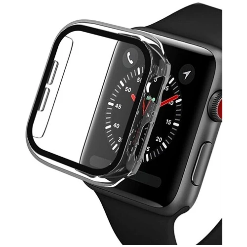 MI7A Apple Watch 40 mm Uyumlu Ekran ve Kasa Koruyucu Kılıf Sert Pc Şeffaf ürün görseli 1