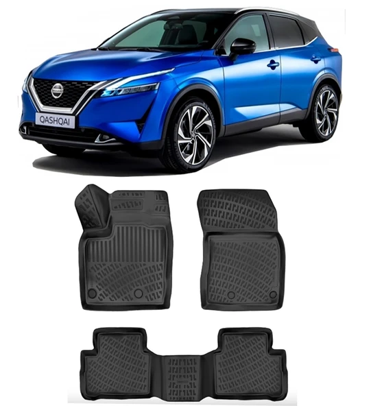 Nissan Qashqai 2022 Sonrası BTM 3D Havuzlu Paspas ürün görseli 1