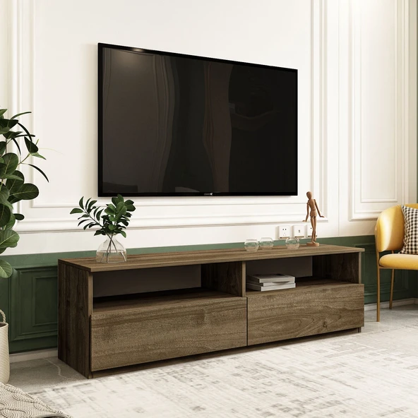 Centra Modern Kapaklı Tv Sehpası – 144 cm  İstanbul Ceviz ürün görseli 1