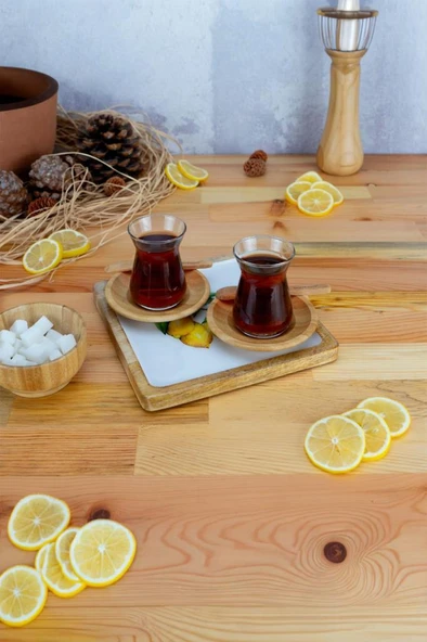 Bambum Kangura - Mango Ağacından Kare Tepsi Limon Küçük ürün görseli 1