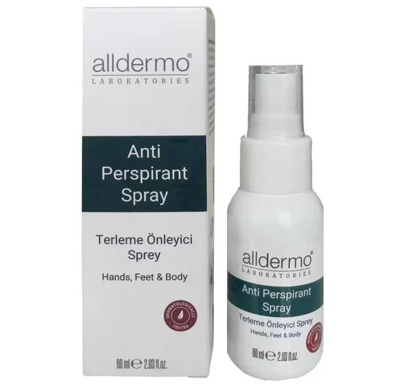 ALLDERMO VÜCUT TERLEME ÖNLEYİCİ SPREY 60 ML ürün görseli 1