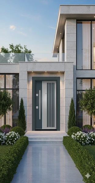 LİV Concept Anthra-silver Modern Villa Kapısı ürün görseli 1