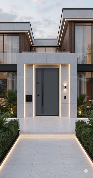 LİV Concept Antrasit Modern Villa Tipi Çelik Kapı ürün görseli 1