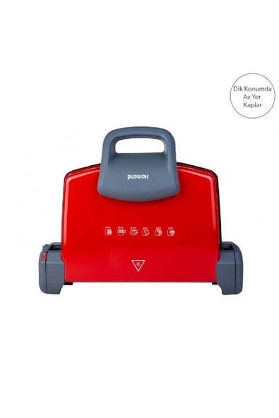 Homend Toastbuster 1331h Kırmızı Tost Makinesi Kutusu Hasarlı Teşhir Ürünü ürün görseli 1