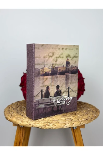 Rabsev Fotoğraf Albümü 10x15cm 200 Fotoğraf Kapasiteli Renkli Aşk Desenli Anı Albümü ürün görseli 1