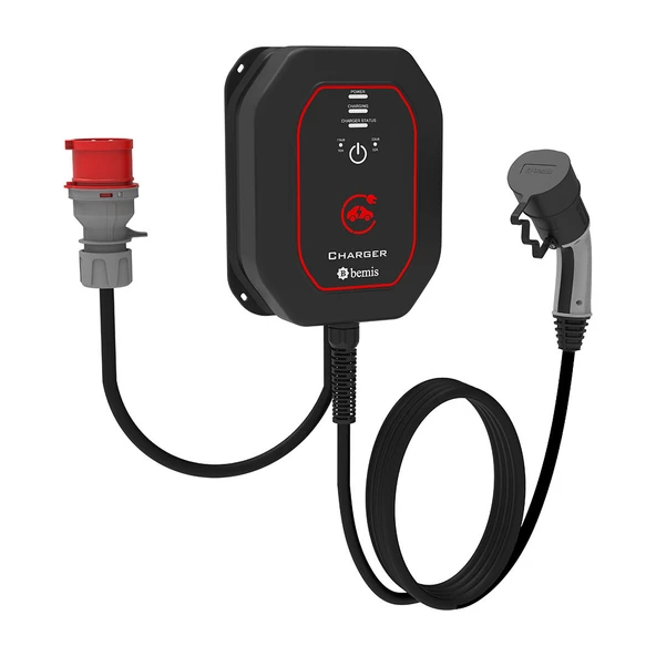 Bemis Charger Elektrikli Araç Wallbox Şarj Cihazı (5/32A. Fişli) - 5 M Kablolu 22 Kw ürün görseli 1