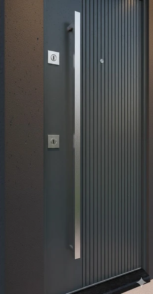 LİV Concept Premium Antrasit Modern Çelik Kapı - Resim 2