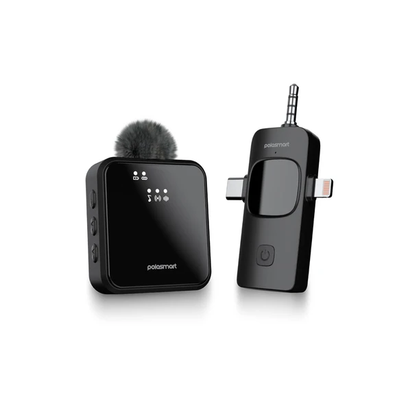 Polosmart PBS159 Kablosuz Yaka Mikrofonu Siyah ürün görseli 1