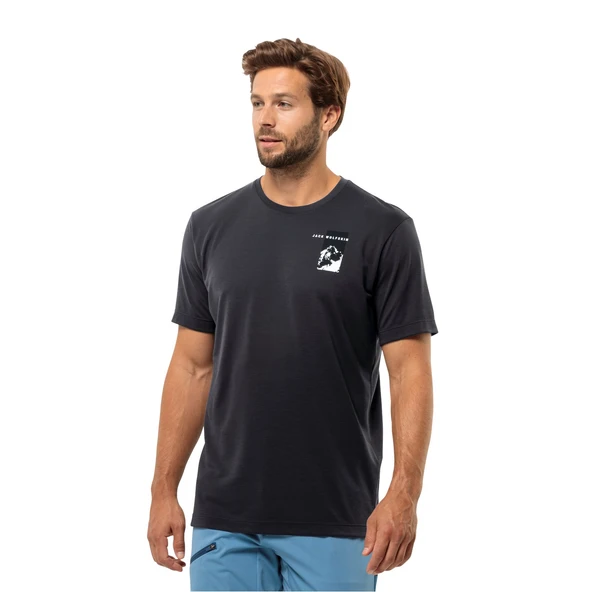 Jack Wolfskin Vonnan S/S Outdoor Tişört Antrasit ürün görseli 1