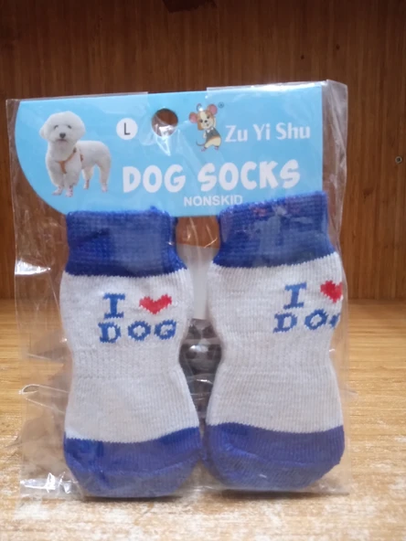 Köpek Kedi - Kaymaz Taban Örgülü & Evcil Hayvan Ayak Çorabı L BEDEN ürün görseli 1