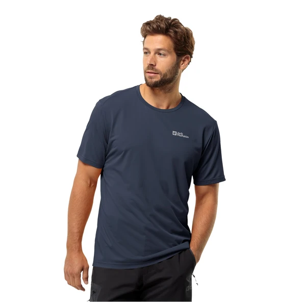 Jack Wolfskin Delgami S/S Outdoor Tişört Lacivert ürün görseli 1