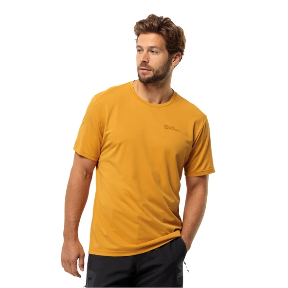 Jack Wolfskin Delgami S/S Outdoor Tişört Sarı ürün görseli 1