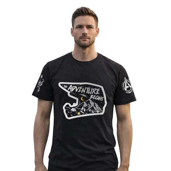 Aybaak Adventure Enduro Motocross Motorsiklet Baskılı Tişört ürün görseli 1