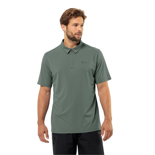 Jack Wolfskin DelgamiPolo Erkek Outdoor Tişört Yşl ürün görseli 1