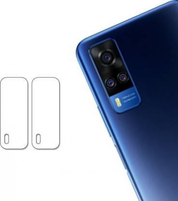 ECRMOBILE Vivo Y51 Nano Cam Kamera Lens Koruyucu (2 Adet) ürün görseli 1