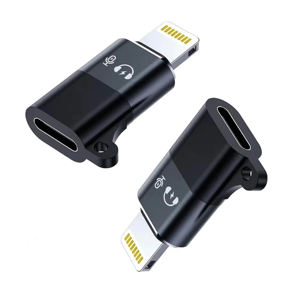 Daytona Lightning'ten USB C'ye Şarj ve Data Aktarım Destekli Kulaklık Adaptörü 2 Adet,Aux Ses Adaptörü Konektörü Dongle ürün görseli 1