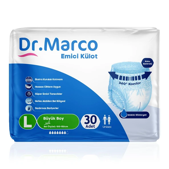 Dr. Marco Emici Külot L-Large Beden 30 Adet ürün görseli 1