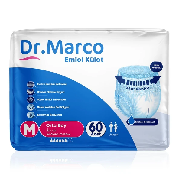 Dr. Marco Emici Külot M-Medium Beden 60 Adet ürün görseli 1