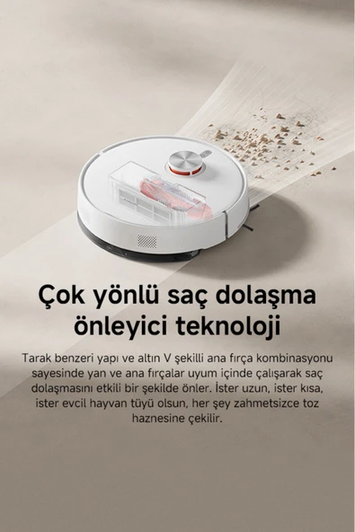 Xiaomi Robot Vacuum S40 Robot Süpürge White - Resim 4