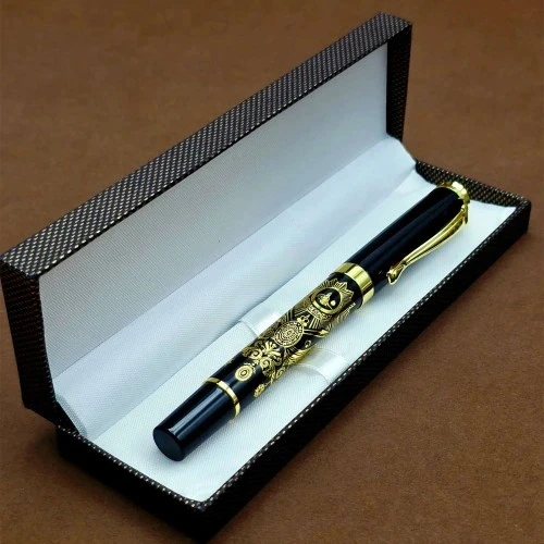 HERŞEYTREND  Kutulu Osmanlı Tuğralı Metal Kalem ürün görseli 1