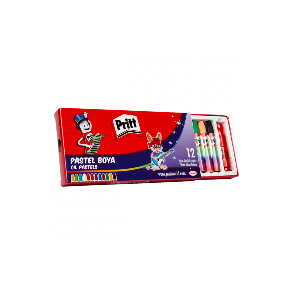 Pritt 12 Renk Pastel Boya 12 li Pastel Boya ürün görseli 1