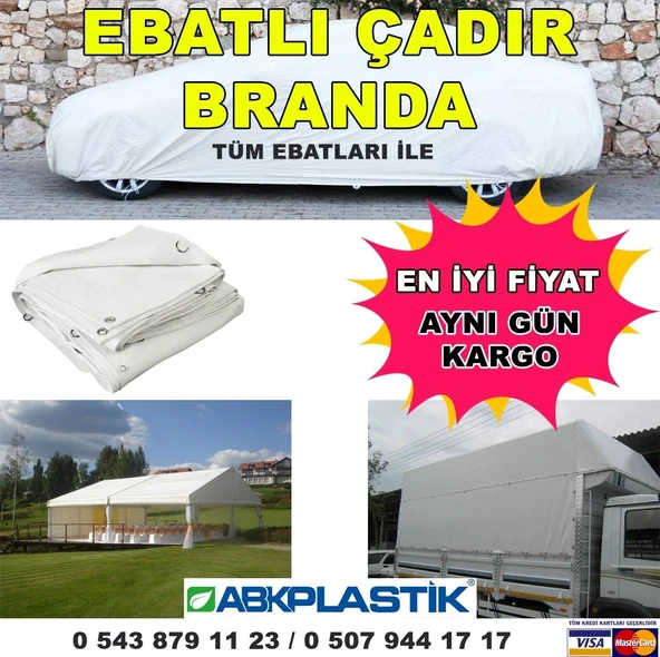 Nakpilsa Ebatlı Lamineli Su - Kar Geçirmez Pvc Branda 7m x 8m ürün görseli 1