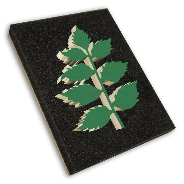 Dekor 1527 Sarmaşık Yaprağı Baskı Aparatı (15x20 cm) - Dekoratif Efekt Boya Baskı Stampası ürün görseli 1