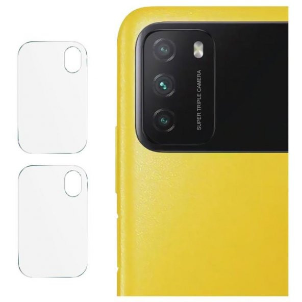 ECRMOBILE Xiaomi Poco M3 Pro Nano Cam Kamera Lens Koruyucu (2 Adet) ürün görseli 1