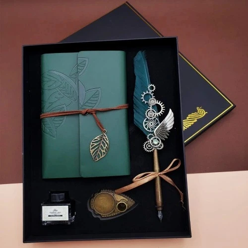 HERŞEYTREND  Mürekkepli Divit Kalem Ve Defter Set ürün görseli 1